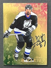 1998-99 Be a Player #282 Sandy McCarthy Auto Gold Tampa Bay Lightning
