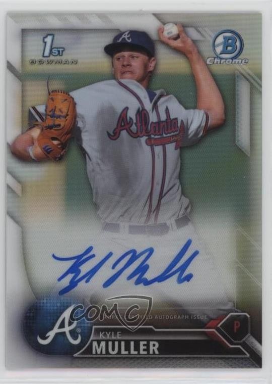 2016 Bowman Draft Chrome Pick Refractor 80/499 Kyle Muller #CDA-KM Auto 3y6