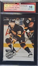 91-92 Pro Set Platinum Pavel Bure Rookie 🚨🚨🚨 KSA 10 Pristine Gem Mint 