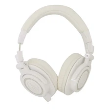 A-T ATH-M50X Professional On The Ear Headphones-White US New