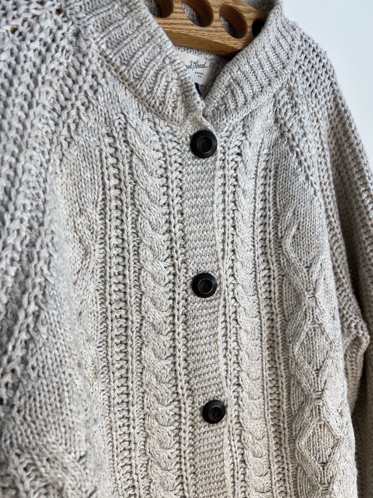 Universal Thread Women’s Knit Button Cardigan Bei… - image 4