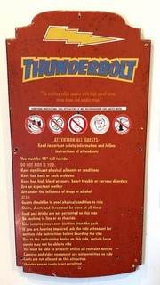 Riverside Thunderbolt Roller Coaster Safety Retro Amusement Park