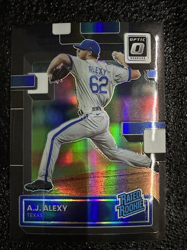 2022 Optic Aj Alexy Black Prizm Rc #61 #03/25 Ssp