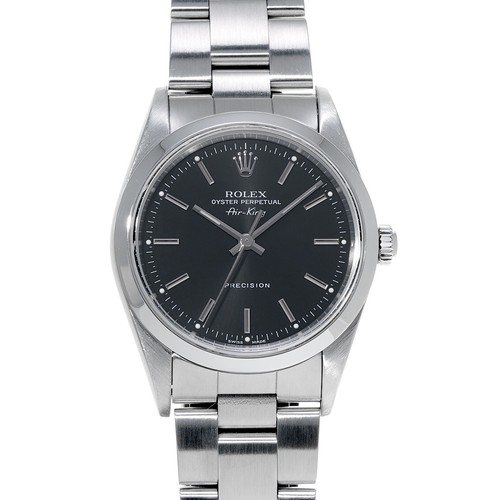 ROLEX Air king 14000M D series (manufactured around 2005) Black/Noir Boys Wa...