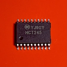 [1x] MM74HCT245 ONSemi Octal 3-State Transceiver IC SMD TSSOP-20