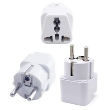 European Travel Plug Adapter, Power Plug Schuko Type E/F for Germany, France,...