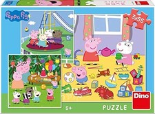 Peppa Pig Puzzel 3 x 55 Peppa on Holliday
