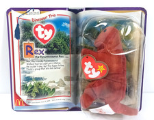 Ty McDonalds Dinosaur Rex The Tyrannosaurus Rex Teenie Beanie Baby