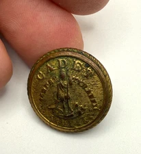 ANTIQUE VMI BUTTON D.EVANS CO ATTLEBORO BACK VIRGINIA MILITARY INSTITUTE