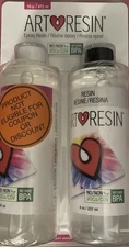 ArtResin High Gloss Epoxy Resin Clear Coat  16 oz (8 oz Resin and 8 oz Hardener)