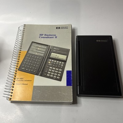 Hewlett Packard HP 19BII Business Consultant II Calculator With Manual Book