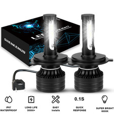 LED for Honda CRV 1997-2004 Headlight Kit H4 9003 6000K White Bulbs Hi/Low Beam