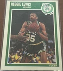 1989-90 Fleer REGGIE LEWIS RC #10 🔥 RaRe Autograph  🔥 Beckett Certified 🔥