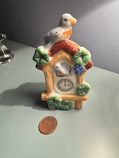 Vintage Miniature Cuckoo Clock Wall Pocket Vase made in Japan 