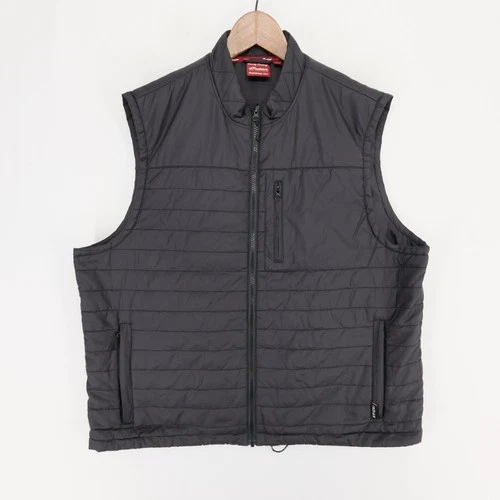 Indian Motorcycle Thermo Undervest Vest Mens XL Black Quilted Puffer Full Zip - product listing photo