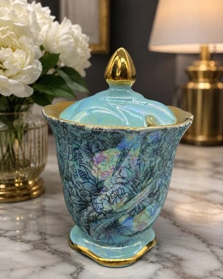 Royal Winton Grimwades Brocade Lustre Sugar Bowl - image 1 of 4