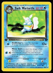 Dark Wartortle 46/82 1st Edition Team Rocket