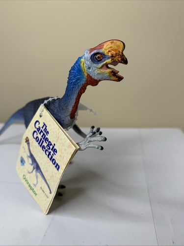 Figura de dinosaurio Carnegie Safari Oviraptor coleccionable prehistórico raro 2004 - Imagen 2 de 7
