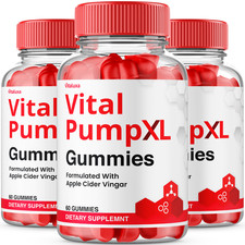  3 Pack Vital Pump XL Gummies for Men Maximum Strength Supplement 180 Gummies 