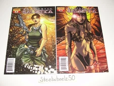 Battlestar Galactica #5 & 10 Nigel Raynor Variant Comic Lot Dynamite 2007 Pak