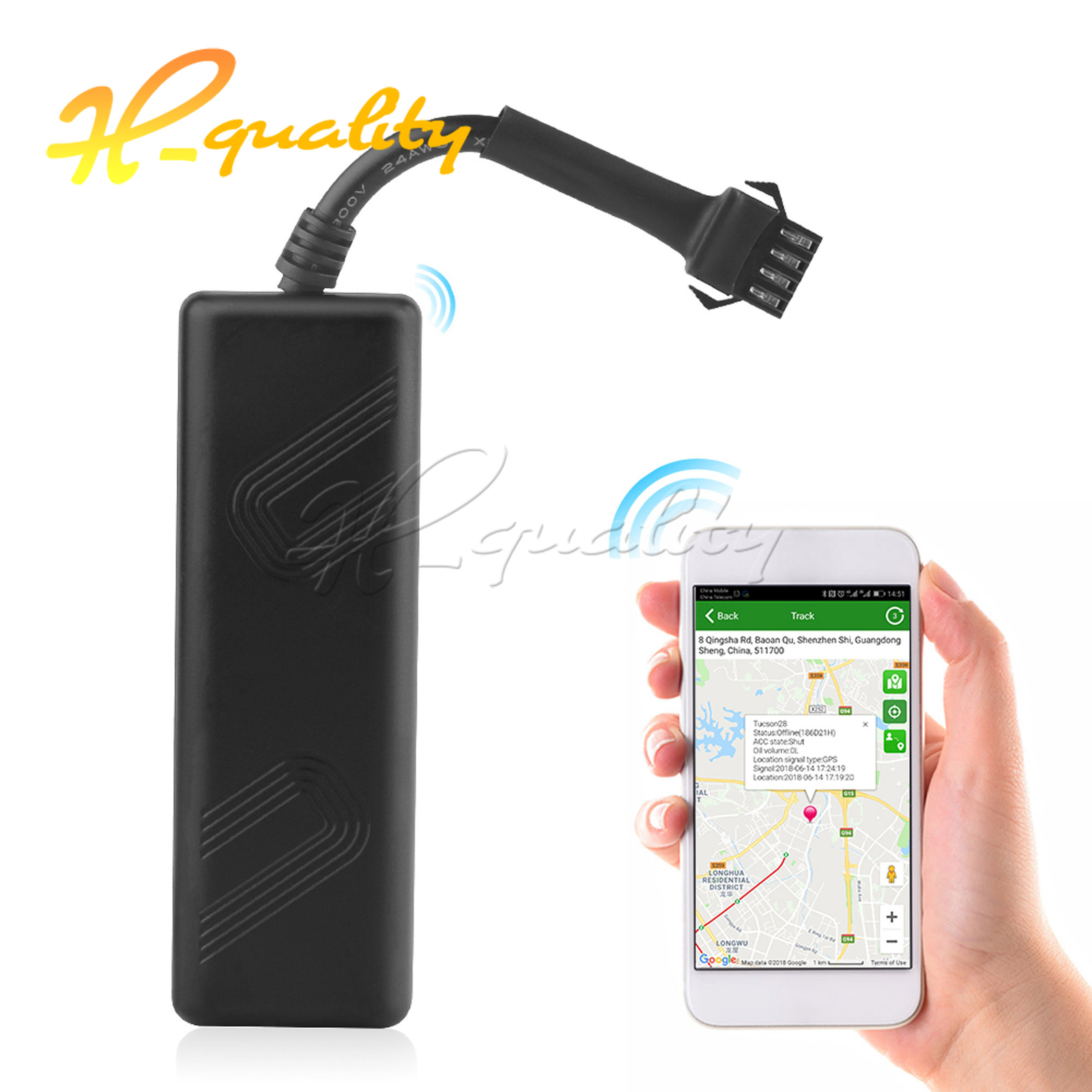 Tk205 GPS Tracker Mini Device Car Motorcycle GSM Locator Real Time