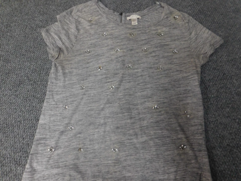 Blusa mujer Kenar grande gris elástica ligera Foto 2 de 4