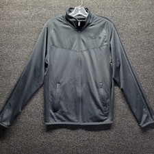 Nike Jacket Men's Sz S Gray Vented Mesh Workout Full Zip Track Jacket
