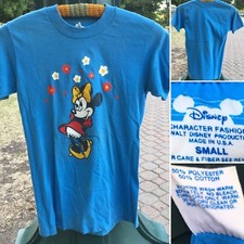 Vintage Disney Character Fashions T-Shirt Minnie Mouse Size S Made In USA