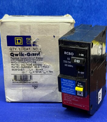 Square D Q0-MBGX 30 QO Qwik-Guard Circuit Breaker