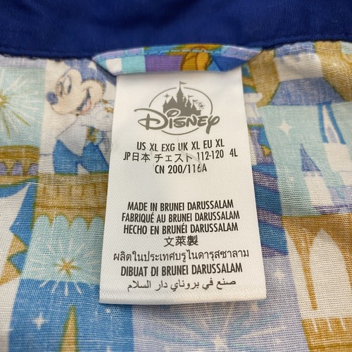 Walt Disney World 50th Anniversary Mickey Mouse Castle Button-Up Camp Shirt XL - Picture 7 of 13