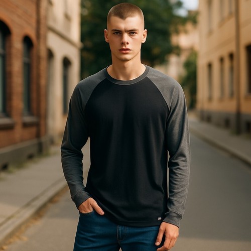 Danish endurance mens merino long sleeved top, size XL