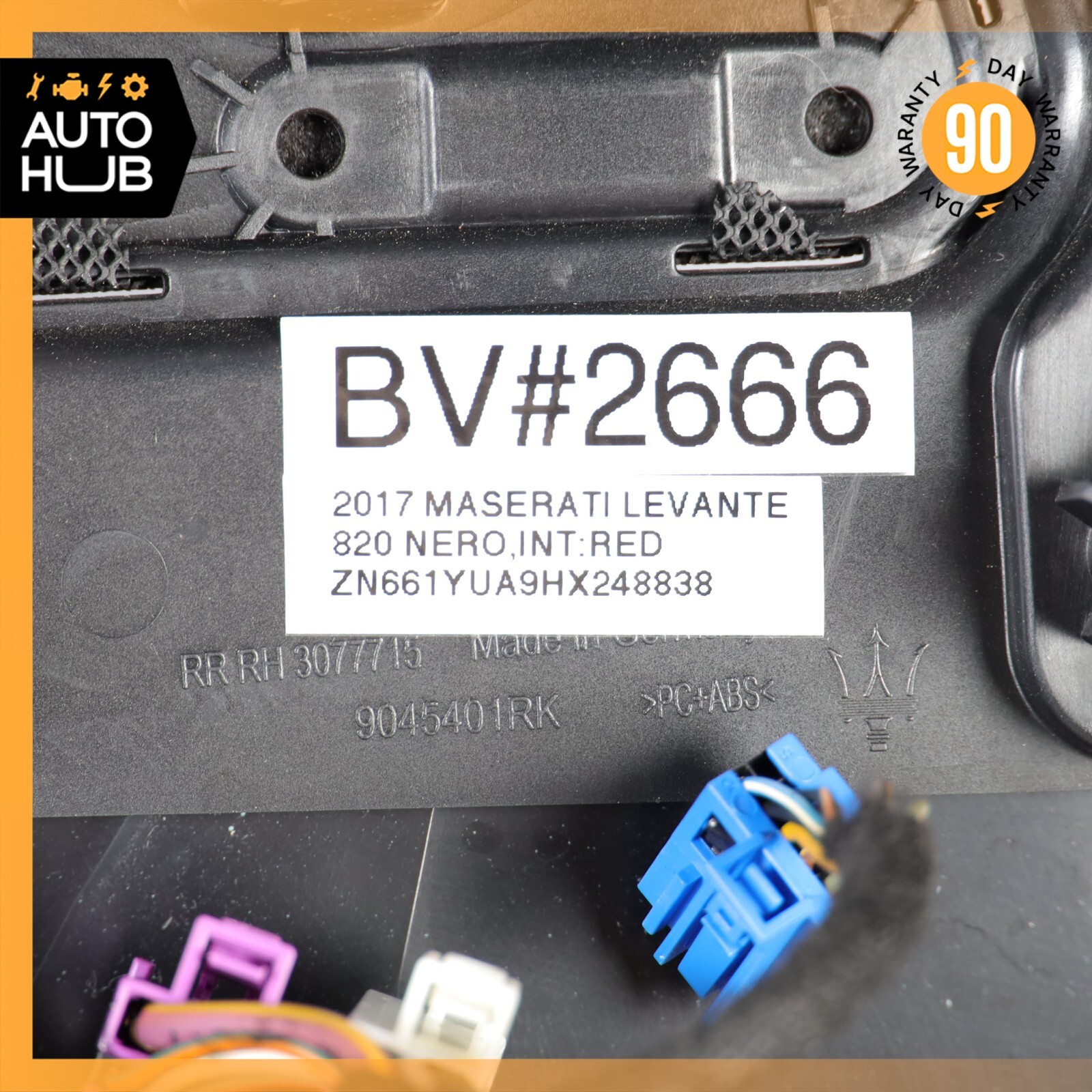 17-20 Maserati Levante S M161 Interior Door Panel Rear Right Side OEM 26k