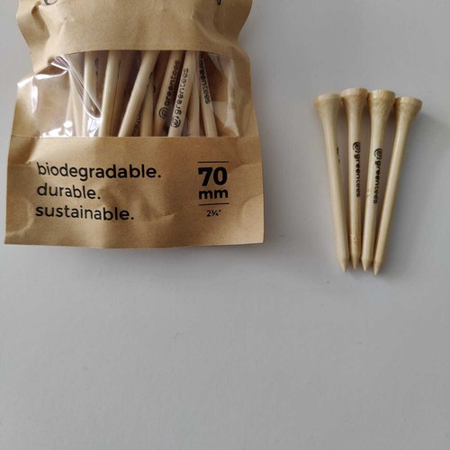 SUPER STRONG BAMBOO TEES WOODEN GOLF TEES BIODEGRADABLE 42,54,70mm FREE P&P - Picture 4 of 12