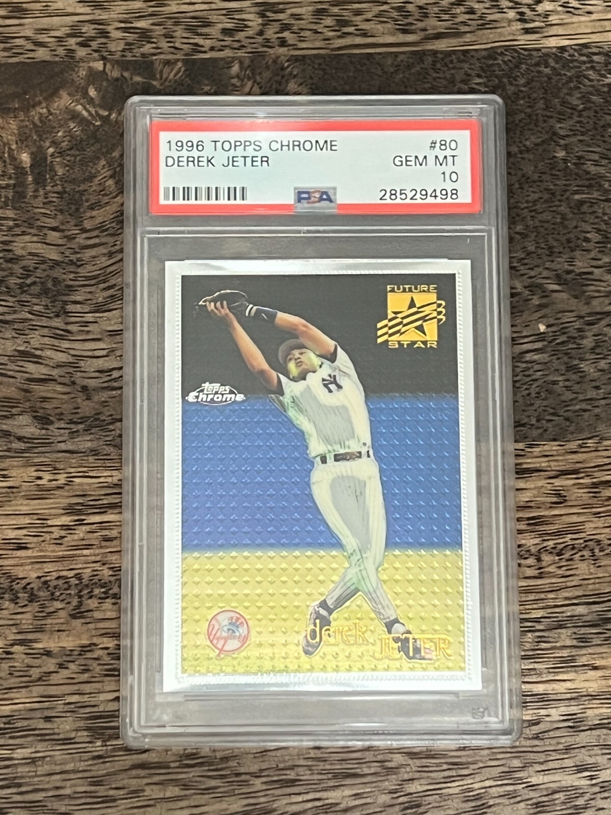 1996 Topps Chrome #80 Derek Jeter PSA 10