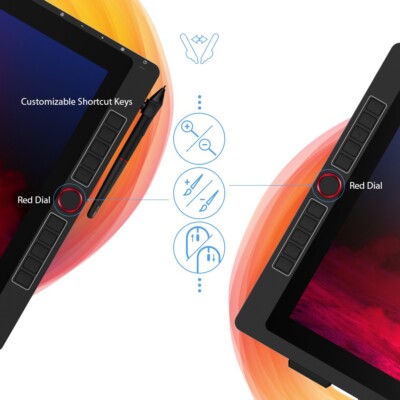 XPPen Artist 22R Pro Graphics Drawing Tablet Screen 60° Tilt 8192