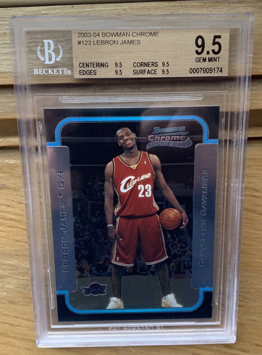 貴重　Lebron James Bowman Chrome RC BGS9 2003-04 Lebron James Bowman Chrome #123 Rookie BGS 9.5 Gem