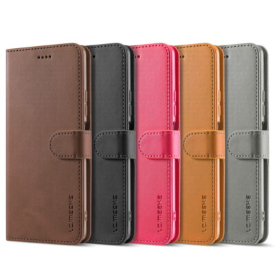Leder Hülle für Xiaomi 14T 13T Redmi Note 14 13 12 Pro Handy Tasche Schutz Case
