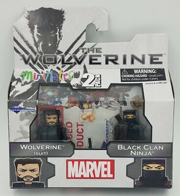 WOLVERINE (SUIT) & BLACK CLAN NINJA THE WOLVERINE MARVEL MINIMATES 