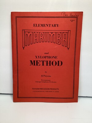 Elementary Marimba and Xylophone Method by Al Payson 1973 | eBay