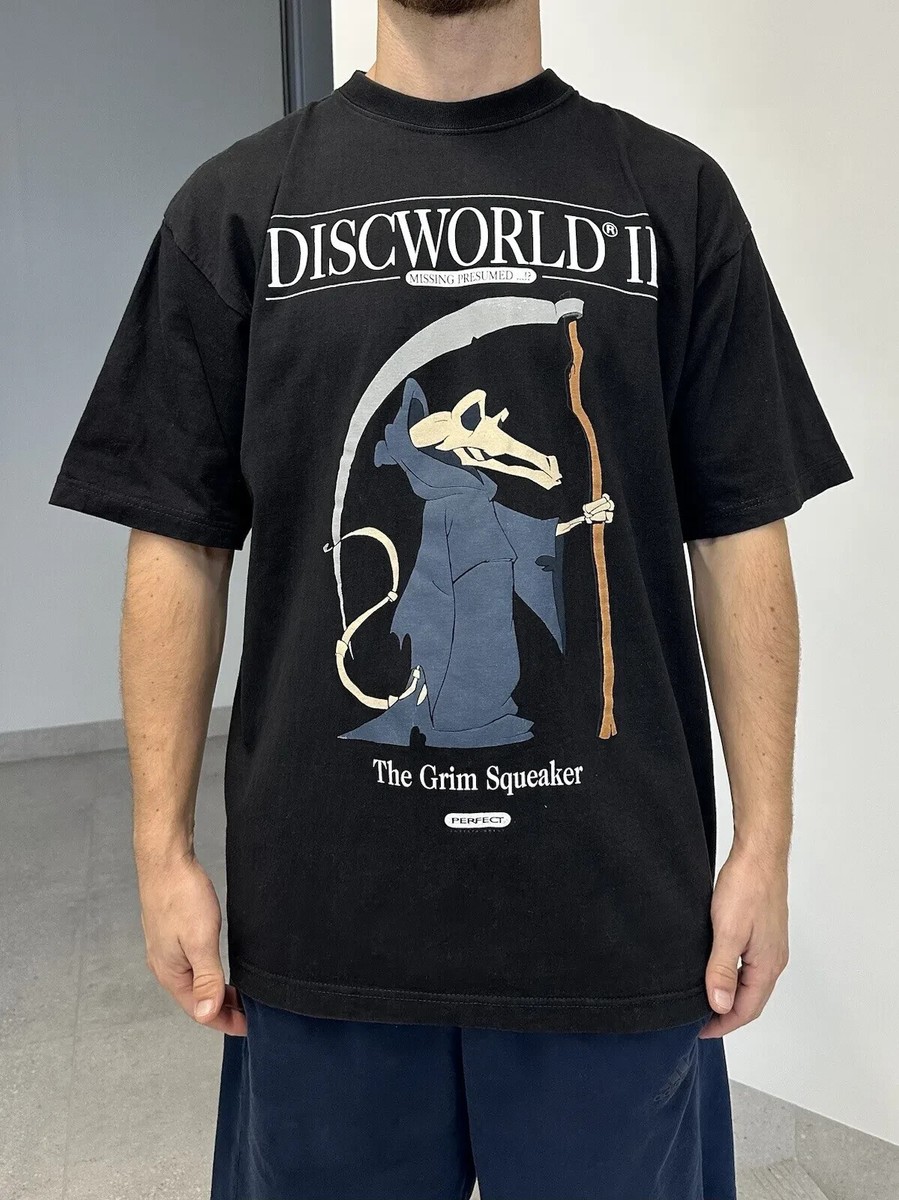 VINTAGE 90s 1996 DISCWORLD II VIDEO GAME PROMO SHIRT TEE RARE