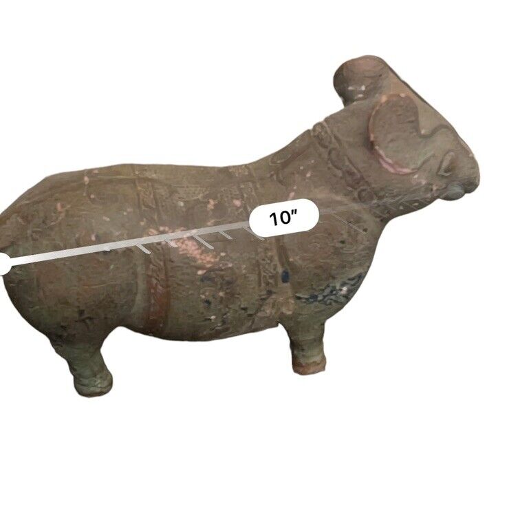 Vintage Tapir Animal Sculpture Bronze Cast Mythical Alva Vintage Tapir Animal Sculpture Bronze Cast Mythical Alva