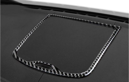 For BMW X3 G01 X4 2018-2021 Real Carbon Fiber Dashboard Speaker Frame Cover Trim - Foto 2 di 7