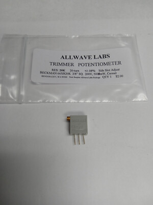 TRIMMER POTENTIOMETER, MULTI-TURN 20K OHM