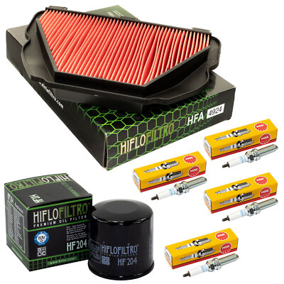 Wartung Set Luftfilter Ölfilter Zündkerzen für Yamaha YZF-R1 R1 RN CN 2015-2023