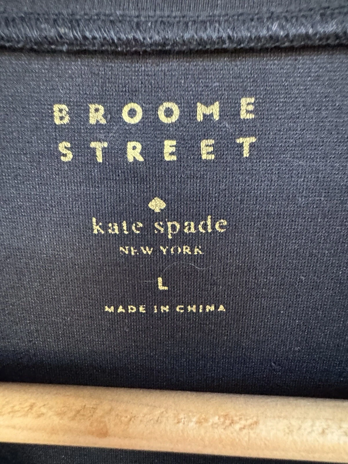 Abito Broome Street Kate Spade grande ponte aderente e svasato polsini con volant nero