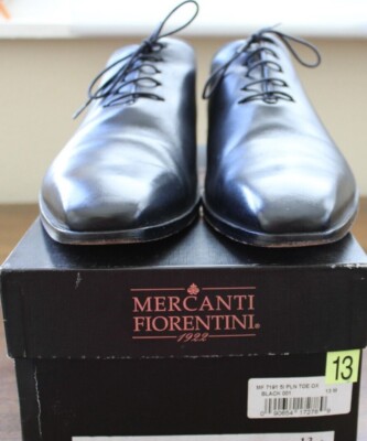 Mercanti Fiorentini Classic Black Oxfords Mercanti Fiorentini Dress Shoes Deer Cap Toe Oxford Men main image 3