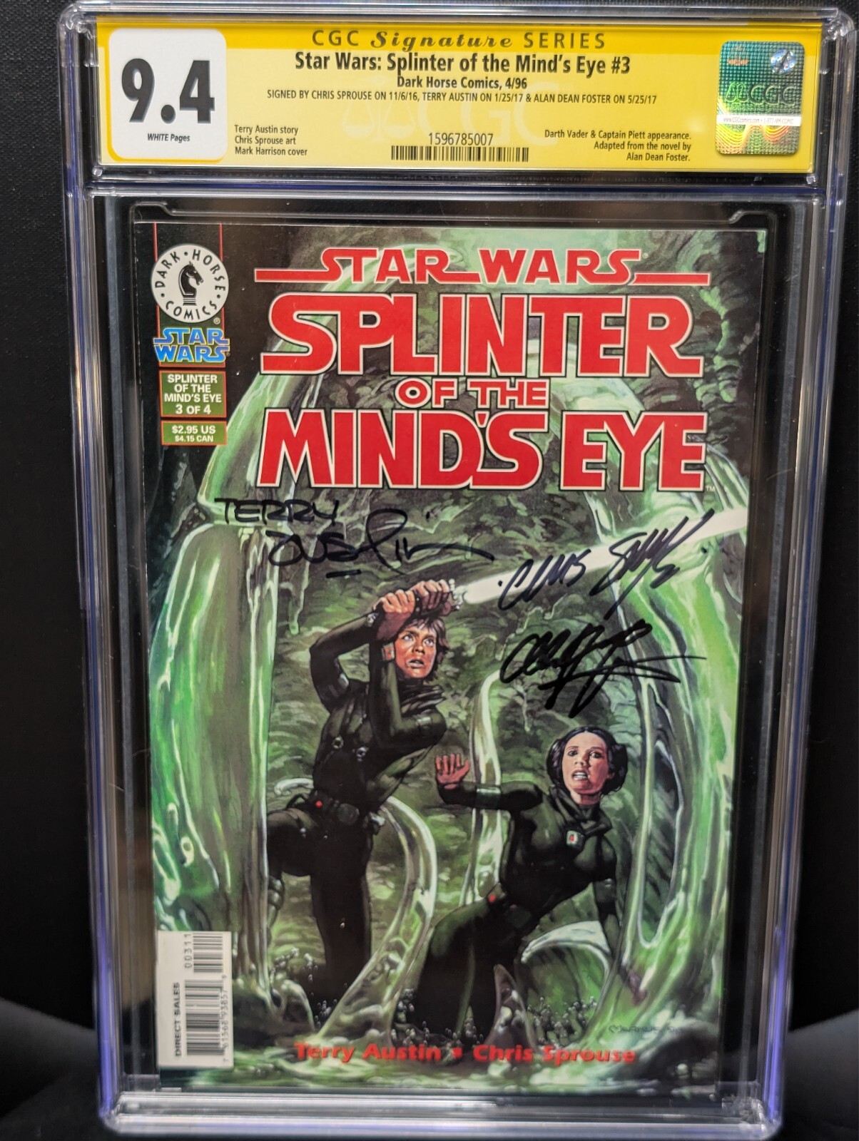 Splinter of the Mind’s Eye #3 CGC 9.4 SS x3 Foster Sprouse Austin | eBay