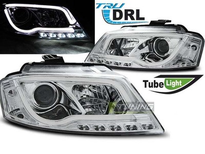 Faros LED DRL Inside LTI Light TubeDI A3 8P (FL) 08-12 Chrome Envío gratis LPAU9