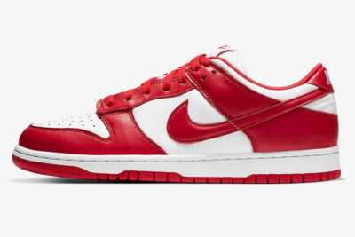 Nike Dunk Low SP White and University Red CU1727-100 Men's US4-14
