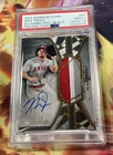 2022 Topps Diamond Icons Mike Trout Game Used Jumbo Patch #7/10 PSA 9 Auto 10 🔥